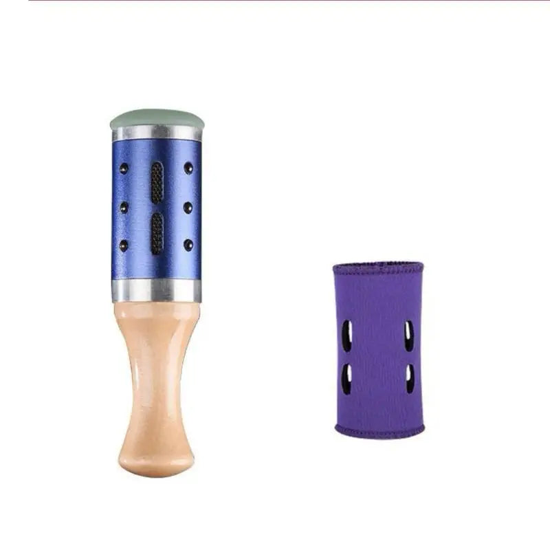 Jade Gua Sha Moxibustion Stick 360° Rotation Raised Point Massage Tool 1 Set for Facial Skin Care Body Stress Relief