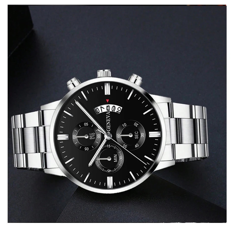 Fashion Men Watch Luxury Calendar Quartz Wrist Watch Business Watches Man Clock Male Bracelet Wristwatch