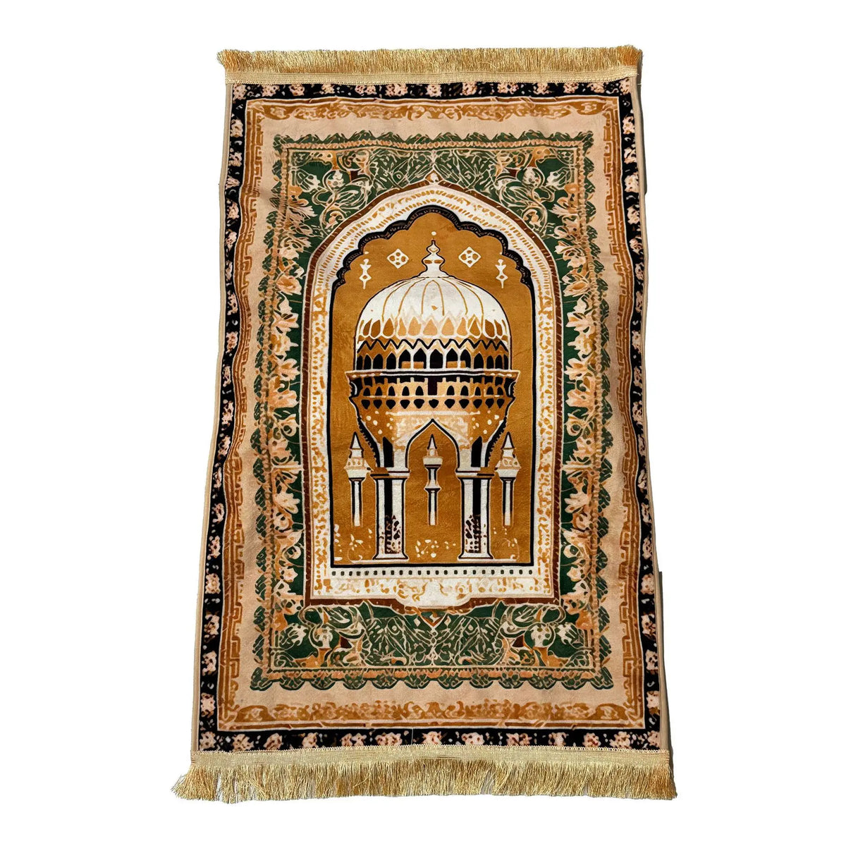 Prayer Rug Living Room Prayer Mat 70*110cm Muslim Islamic Prayer Rug, Carpet Mat, Kneeling Poly Mat with Vintage Pattern, Tassel
