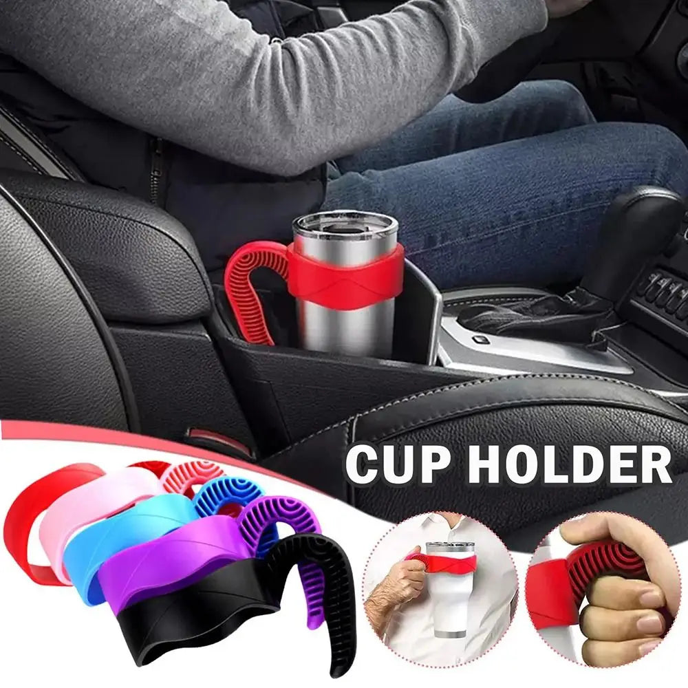Water Bottle Tumbler Cup Handle Travel Mug Holder for 20oz 30oz Car Vehicle Cup Drink Holder Rack Water Bottle Holder Accessory