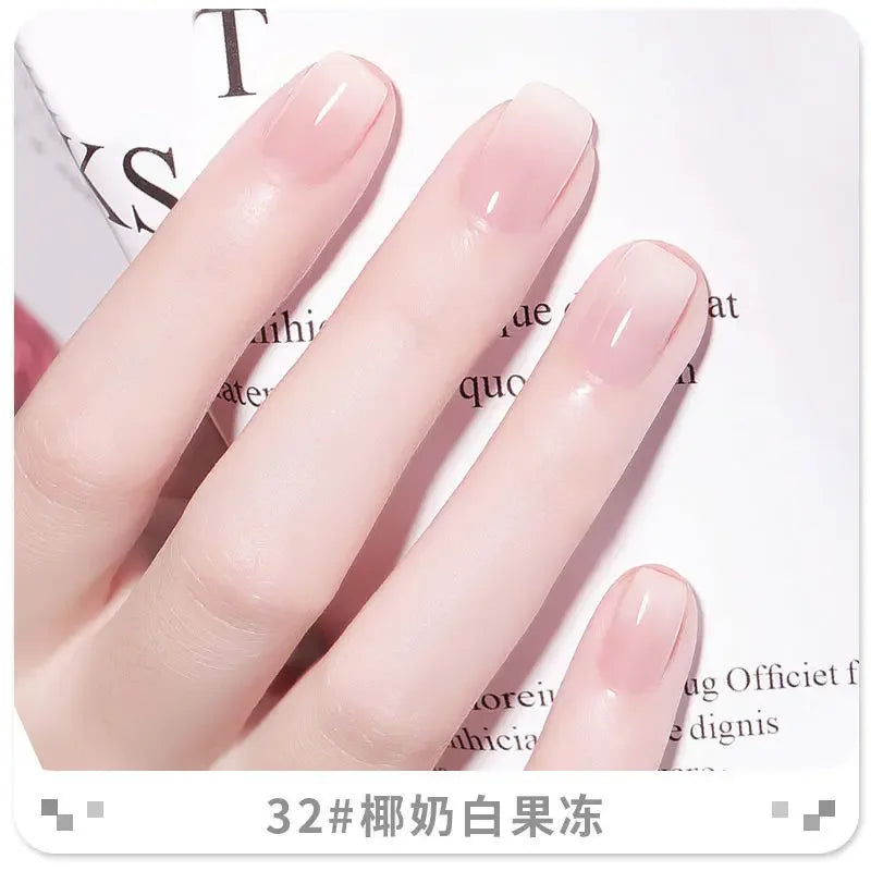 Nail Polish Female Lasting No Bake Can Not Peel Classic Show White Cherry Red Pearl White Transparent Nude Color