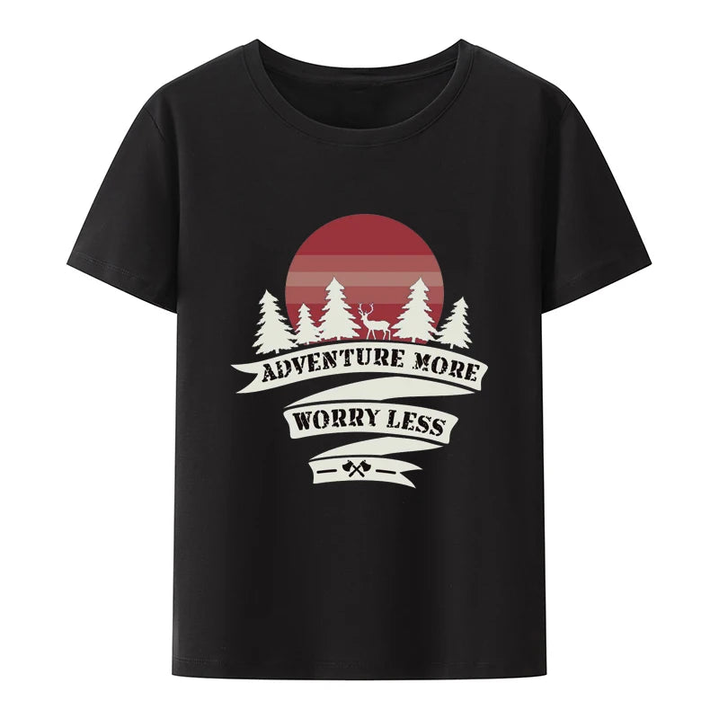 Travel Is My Therapy Adventure and Travel Print T Shirt Street Fashion T-shirt Classic Cartoon Trending Gym New Arrival Summer