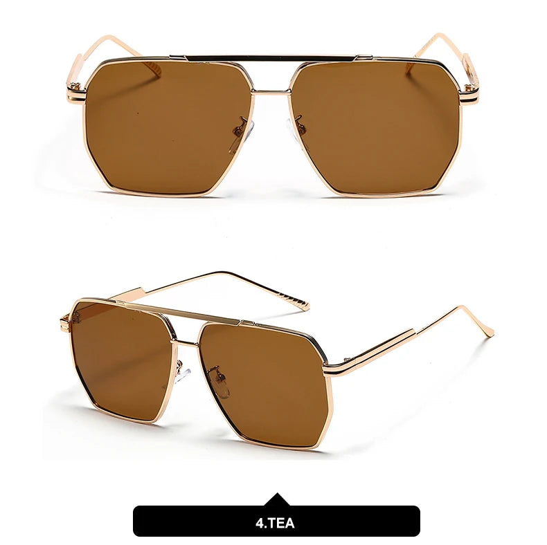 DDDLONG Retro Fashion Sunglasses Women Men Metal Sun Glasses Classic Vintage UV400 Outdoor D135