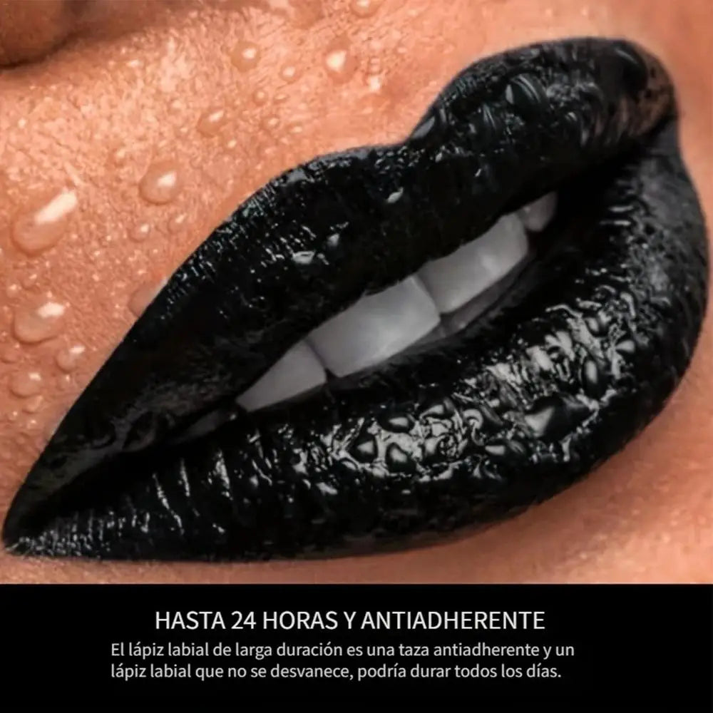 Matte Vampire Black Lipstick Matte Black Lip Stick High Impact Highly Pigmented Velvet Matte Lipstick Retro Dark Purple Lipstick