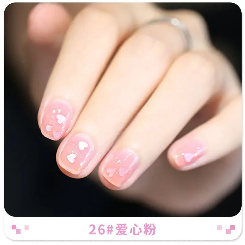 Nail Polish Female Lasting No Bake Can Not Peel Classic Show White Cherry Red Pearl White Transparent Nude Color