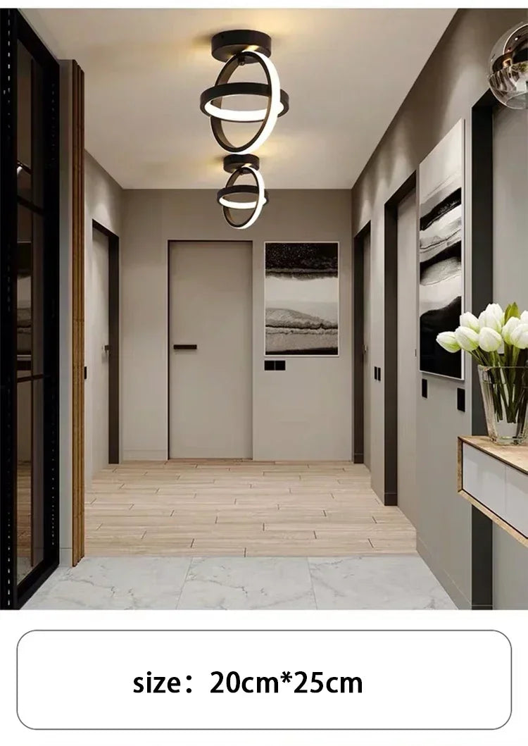 LED Strip Aisle Ceiling Lights Modern Minimalist Living Room Lamps For Balcony Entrance Staircase Home Decor Multiple shapes