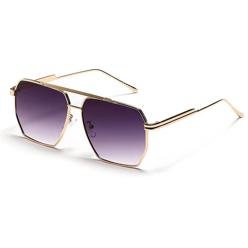 DDDLONG Retro Fashion Sunglasses Women Men Metal Sun Glasses Classic Vintage UV400 Outdoor D135