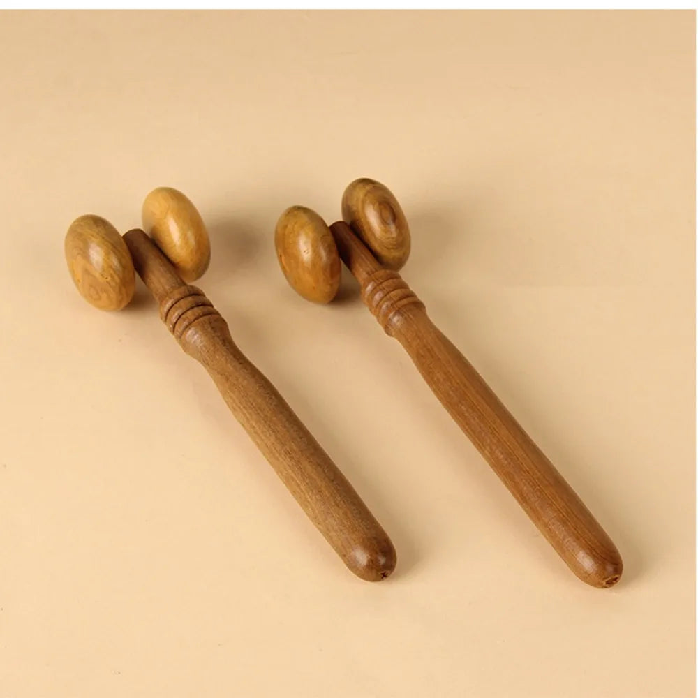 Sandalwood Gua Sha Scraper Face Slimming Burlywood Face Massage Facial Lifting Muscle Pain Relief Face Roller Health Care
