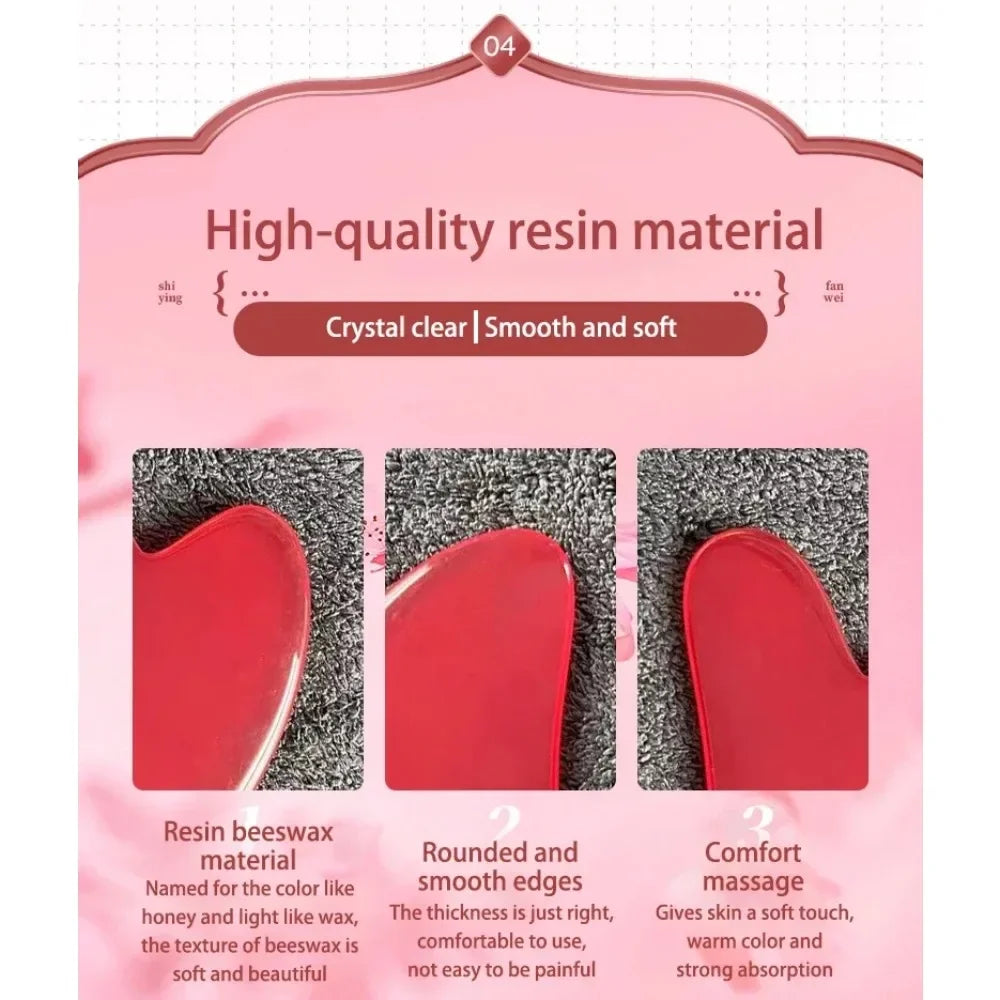 3pcs Set Resin Roller Massager for Face Body Gua Sha Face Care Beauty Health Massage Tool Roller Facial Massager Not Jade Stone
