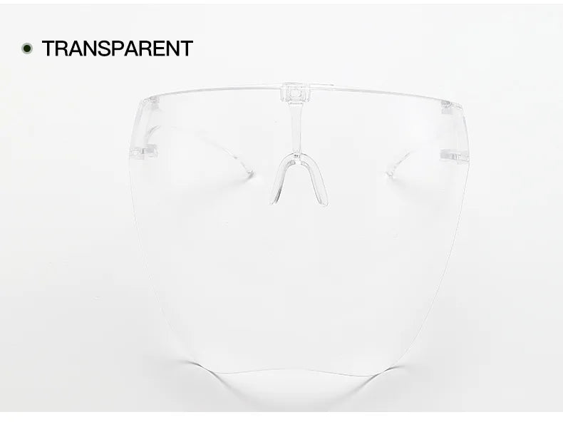 Full Face Sunglasses Mask Women Men Protective Faceshield Glasses Goggles Covered Spherical Lens Anti-Spray Cycling Sunglasses