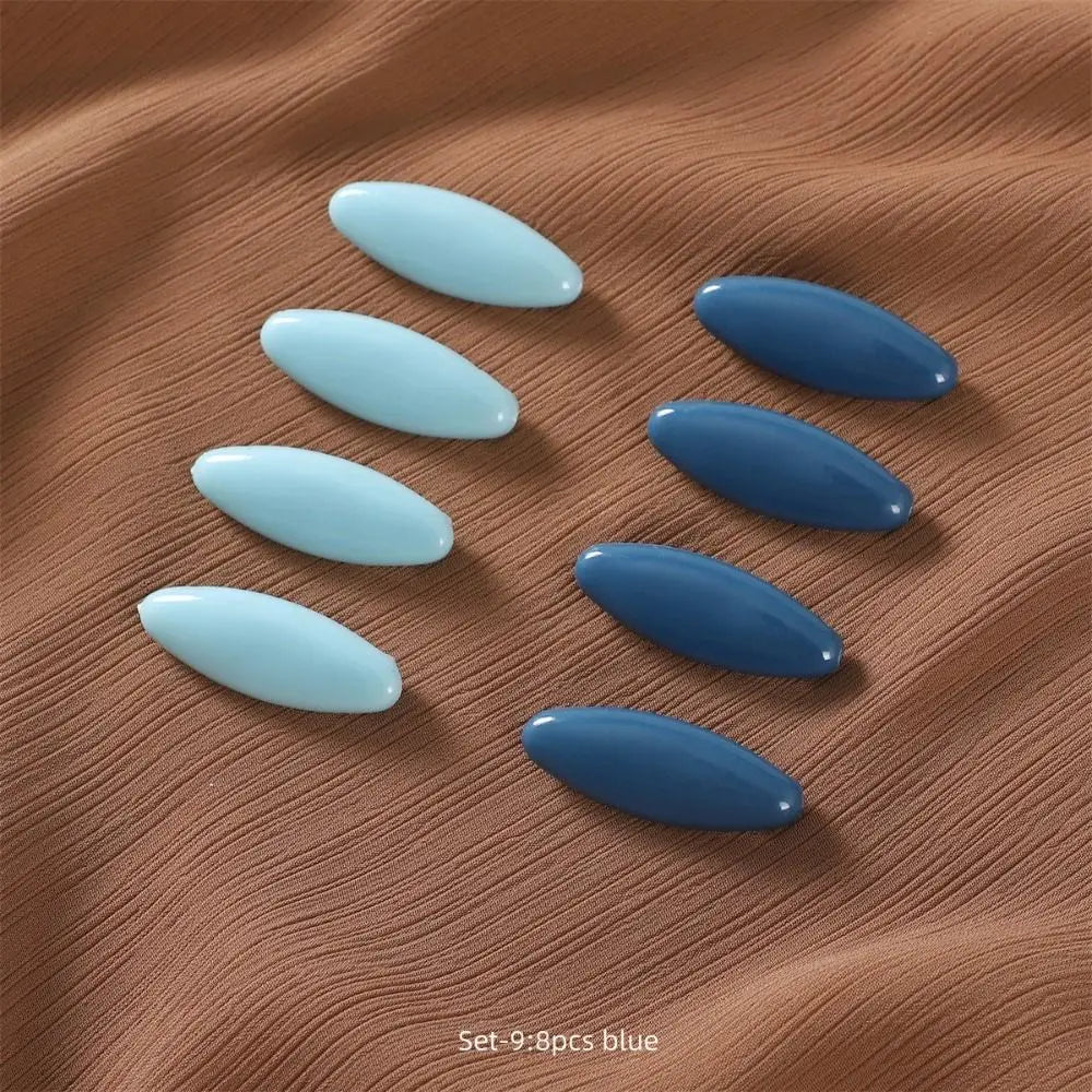 New 8pcs/set New Solid Color Plastic Brooch Needle Elegantly Scarf Accessory Safety Pin Fix Scarf Hijab Brooch