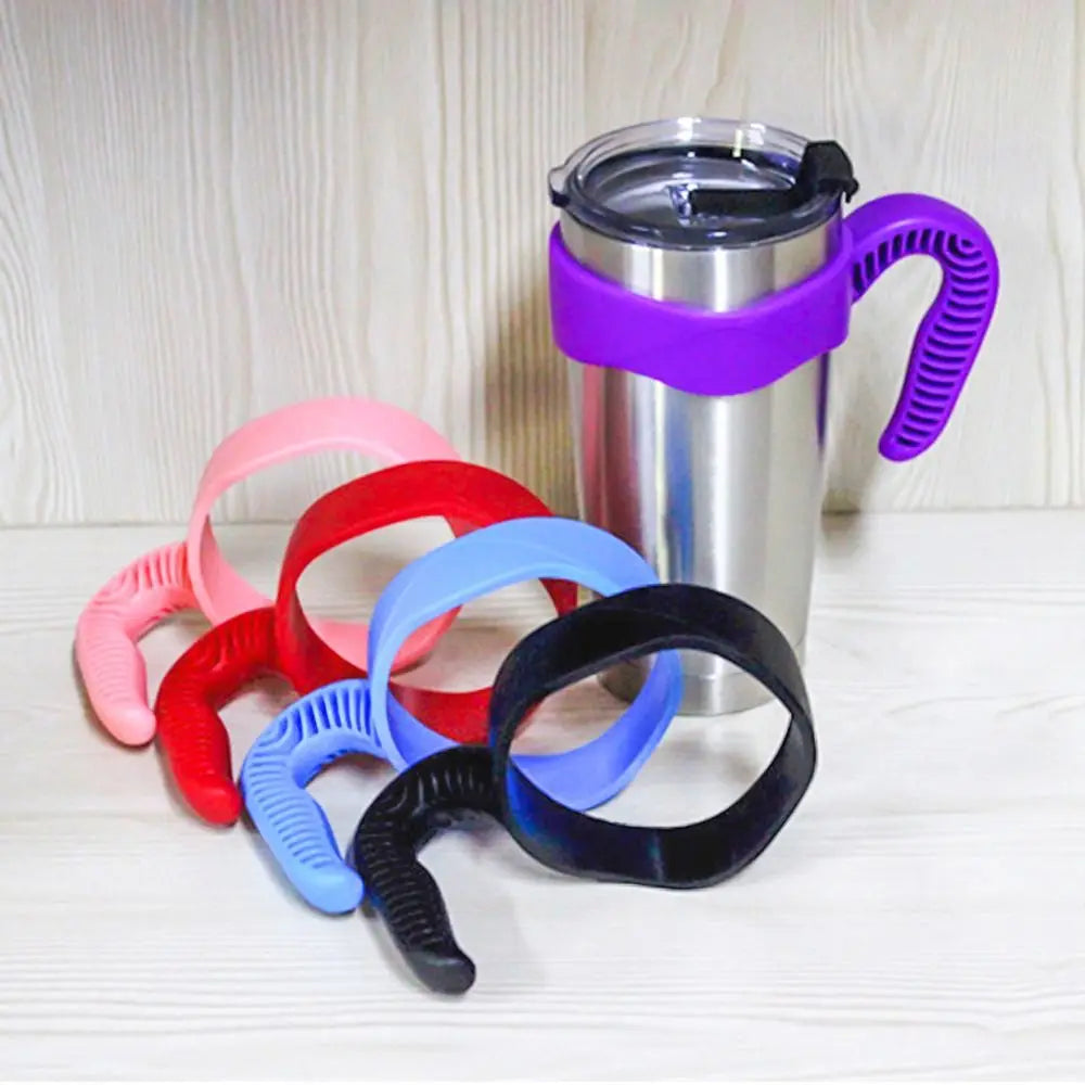 Water Bottle Tumbler Cup Handle Travel Mug Holder for 20oz 30oz Car Vehicle Cup Drink Holder Rack Water Bottle Holder Accessory