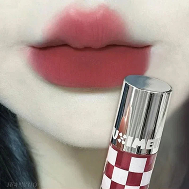Matte Lipstick Punk Dark Red Lip Gloss Waterproof Lasting Smoky Nude Purple Matte Lipstick Natural Chocolates Lip Tint Makeup