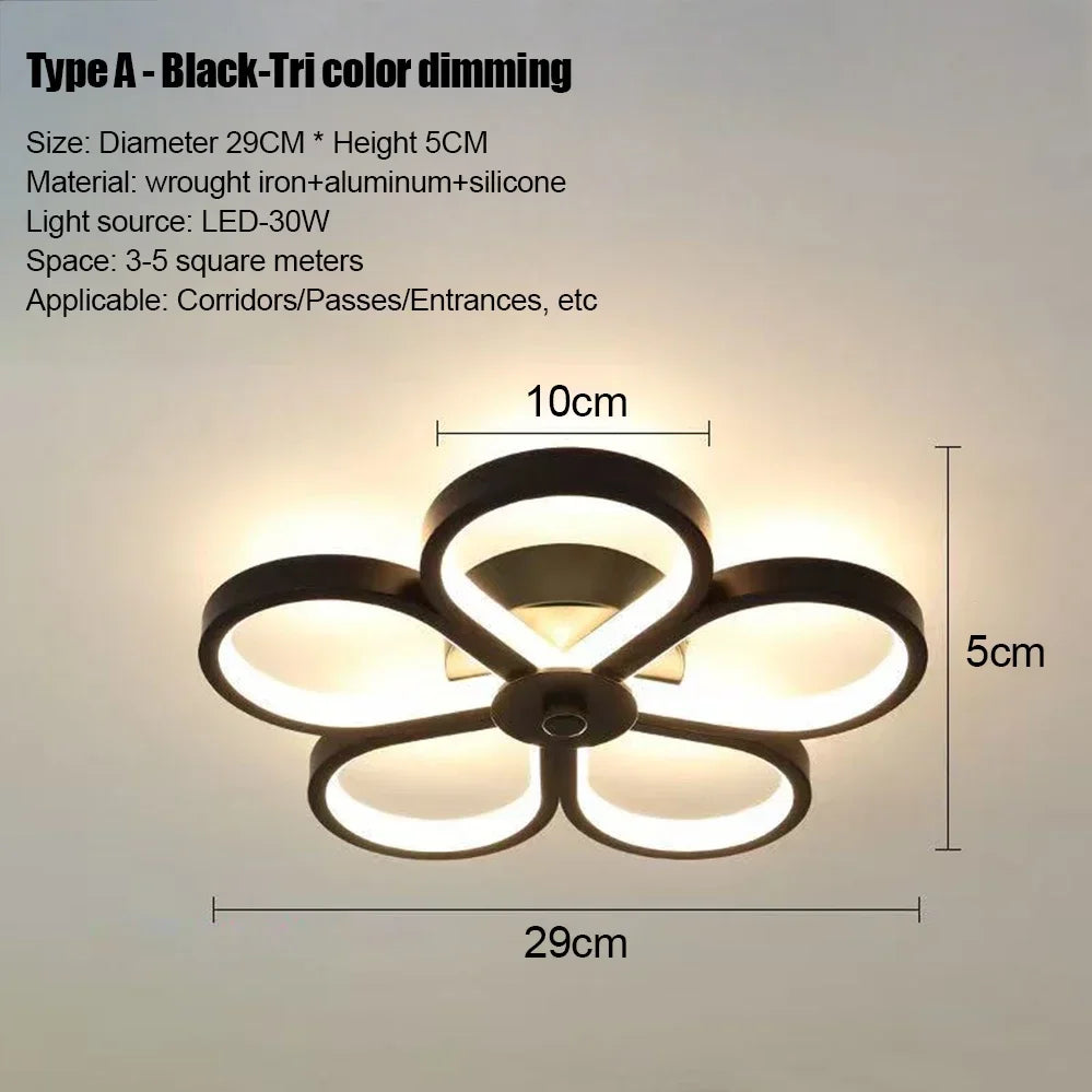 LED Strip Aisle Ceiling Lights Modern Minimalist Living Room Lamps For Balcony Entrance Staircase Home Decor Multiple shapes