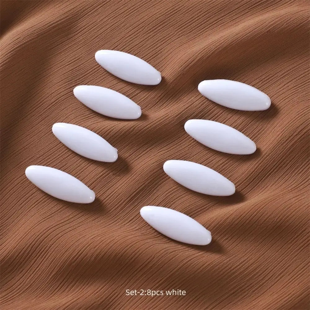New 8pcs/set New Solid Color Plastic Brooch Needle Elegantly Scarf Accessory Safety Pin Fix Scarf Hijab Brooch