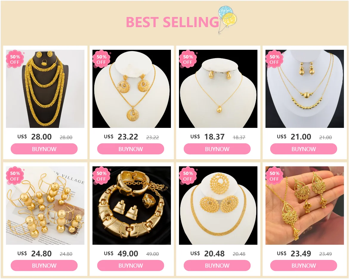 Ladies' Fashion Jewelry Set Necklace Earrings and Pendant Set Wedding Party Gift Fashion Accessories