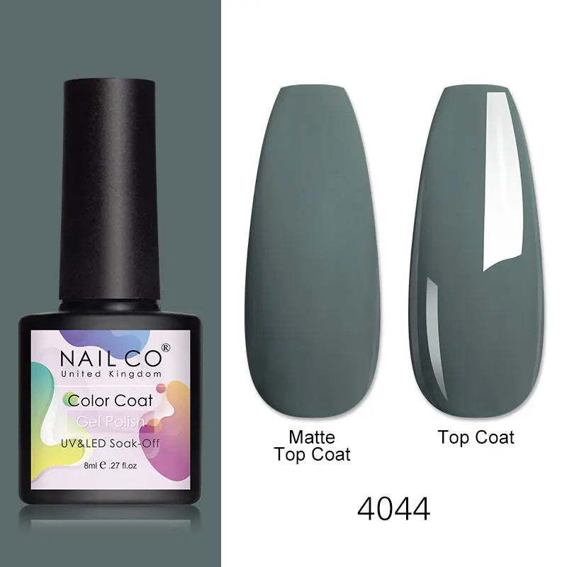 NAILCO 8ml Pink Red Colors Gel Nail Polish Nail Art Varnishes Gel Lacquer Coat LED Nails Manicure Design UV Gel Varnish Soak Off