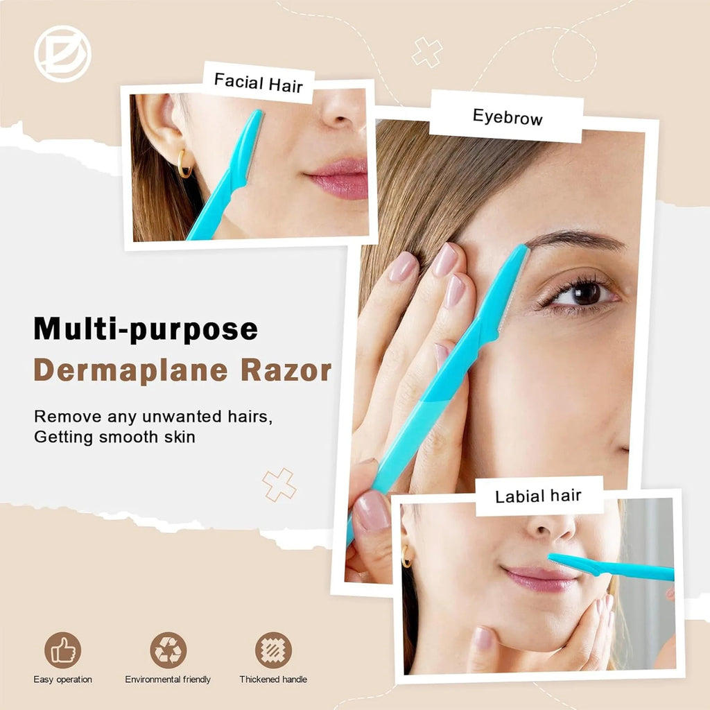 5/10/30/40pcs Eyebrow Razors Kit Facial Eye Brow Trimmer Multifunction Facial Hair Removal Tool with Container Safety Beauty