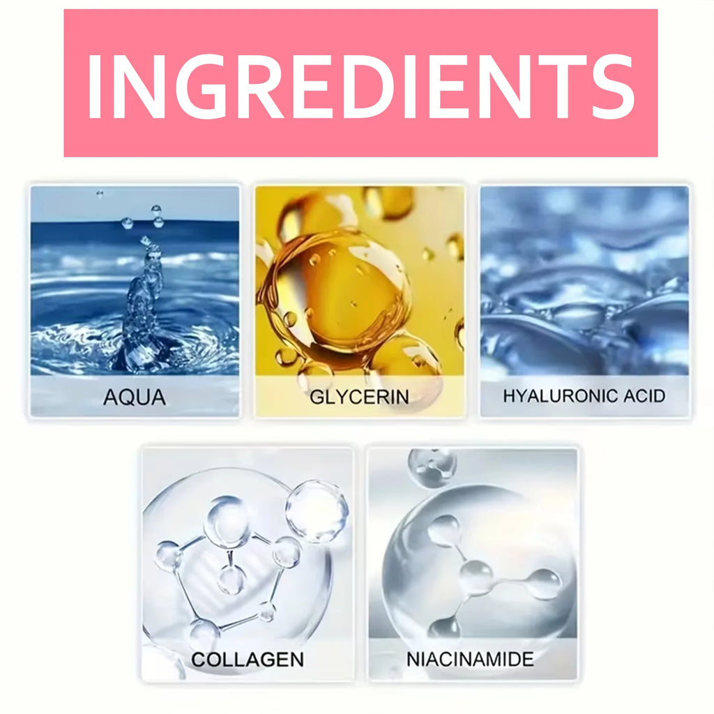 Collagen & Hyaluronic Acid Facial Mask – Firming Moisturizing Face Mask with Niacinamide, Anti Aging Skin Care – 60g