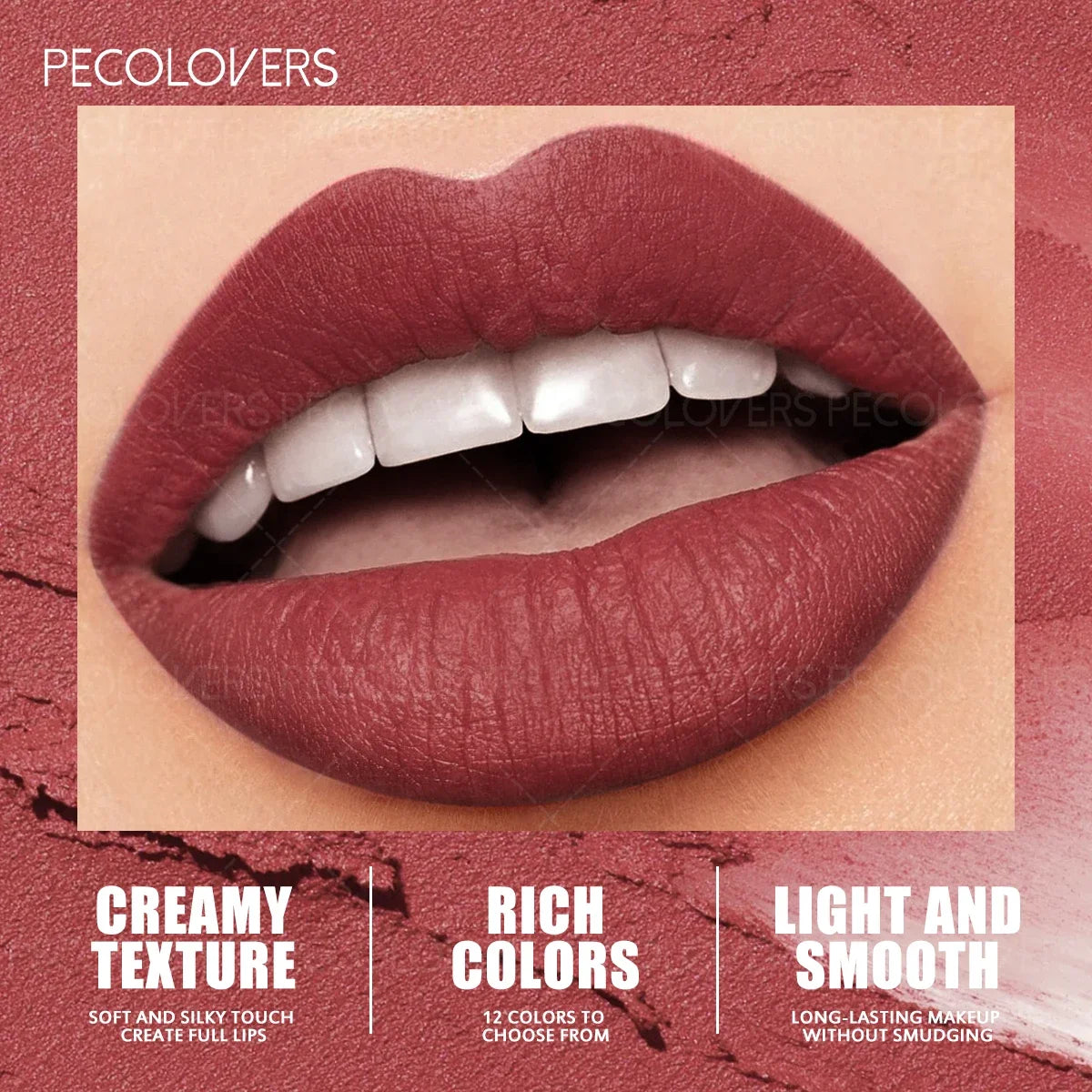 [1PC Matte Lipstick, Nude Natural] Waterproof & Sweatproof - Daily Makeup & Date Makeup, Perfect Valentine's Day Gift
