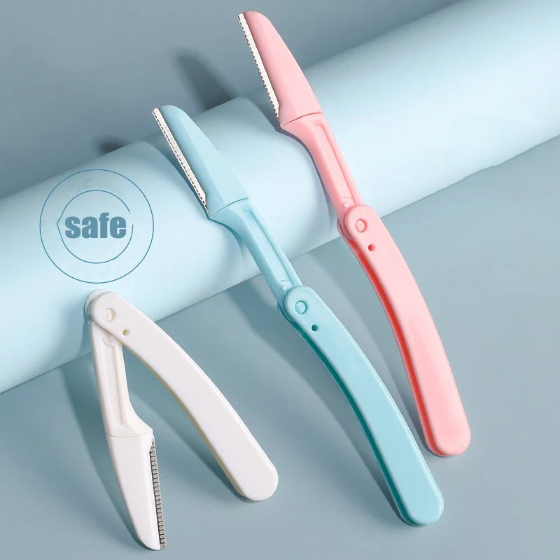 Face Razor Eyebrow Trimmer Ladies Eyebrow Knife Facial Shaver Blades Hair Remover For Women Professional Beauty Tools