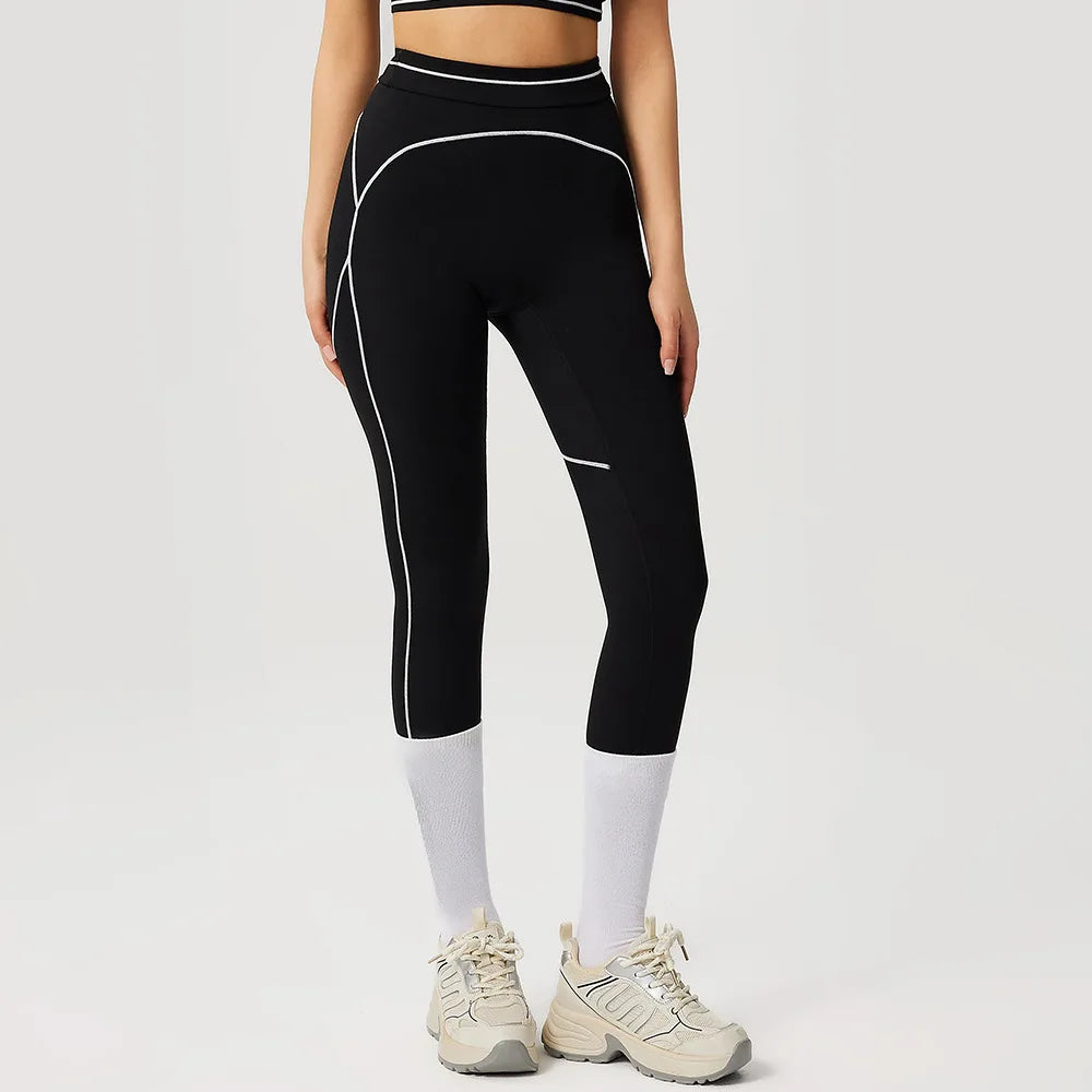 Yoga Leggings Women Fitness Leggings Running Cycling Pants Breathable Running High Waist Sports Leggings Workout Gym Clothing