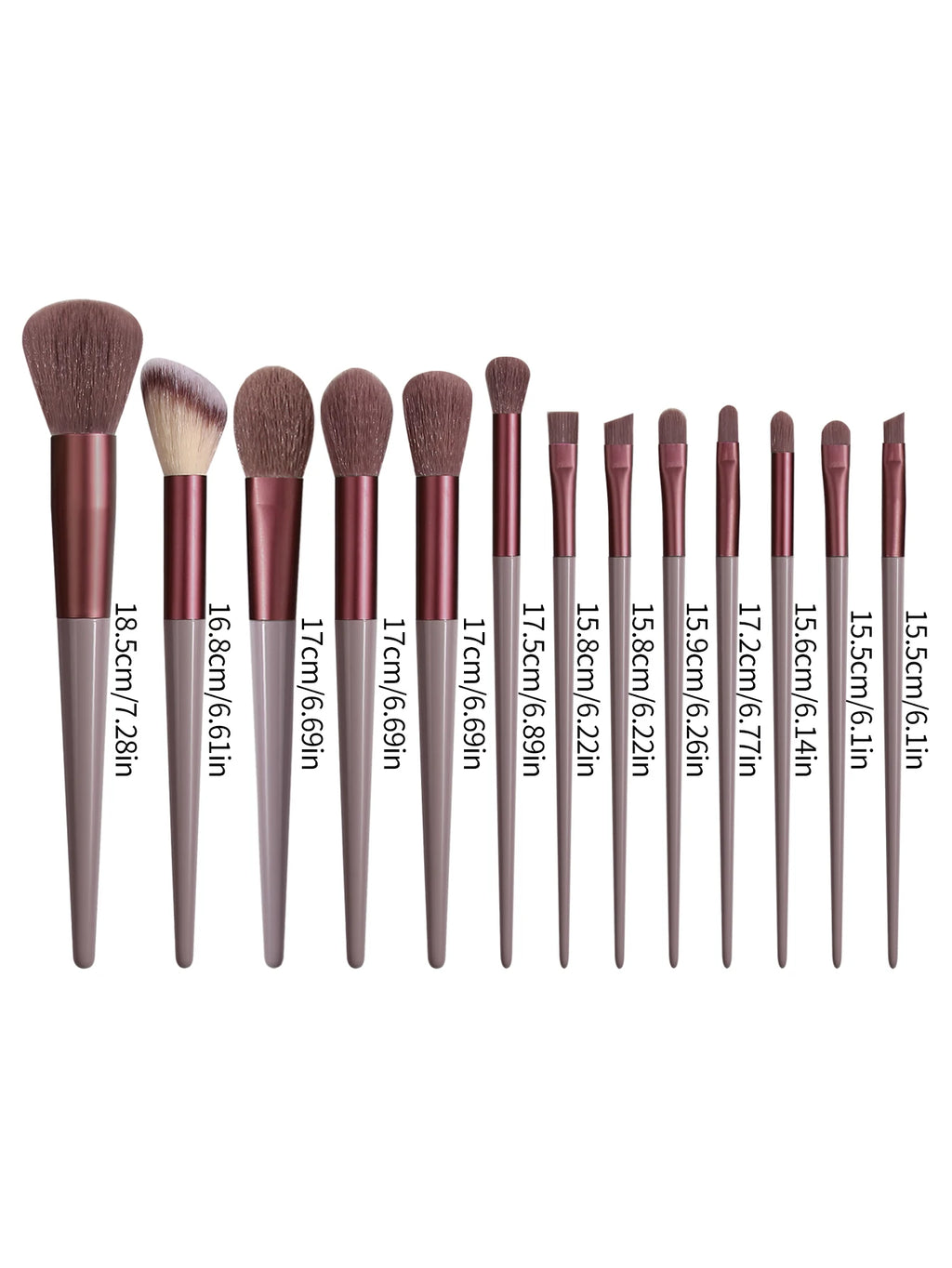 13PCS Professional Makeup Brush Set,for Foundation, Eyeshadow,Concealer&Blush,Complete Cosmetic Tool Kit for Beginners&Daily
