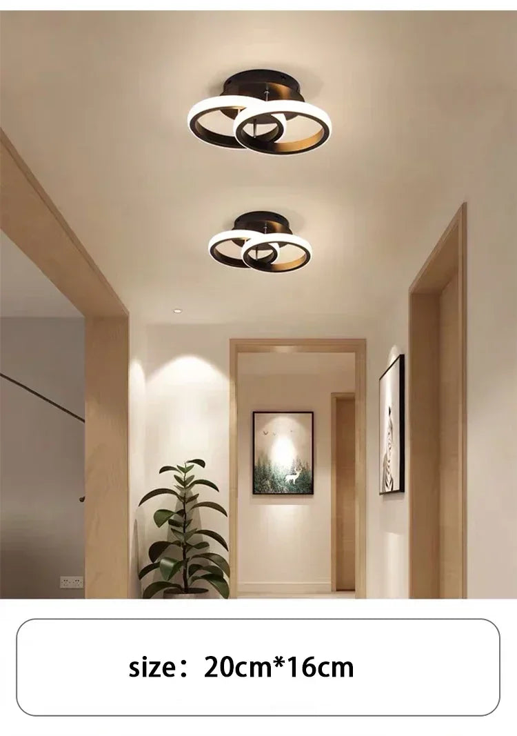 LED Strip Aisle Ceiling Lights Modern Minimalist Living Room Lamps For Balcony Entrance Staircase Home Decor Multiple shapes