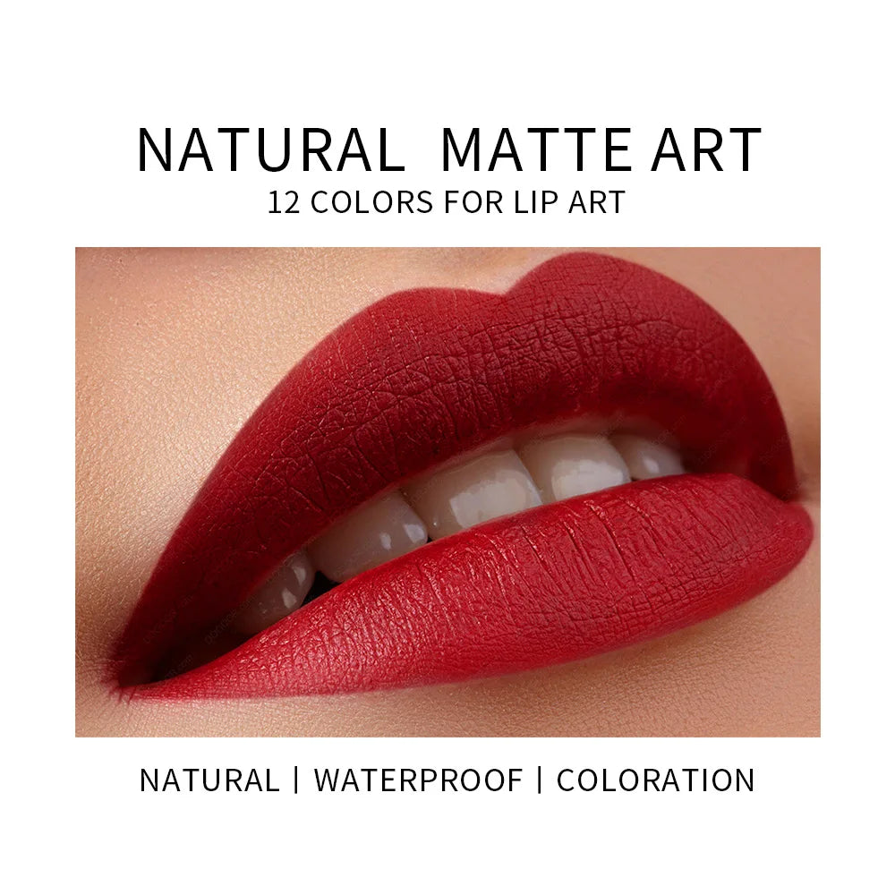 Matte Lipstick Easy Coloring Non-Stick Cup Long-Lasting Comfortable Wear Lip Makeup for Women