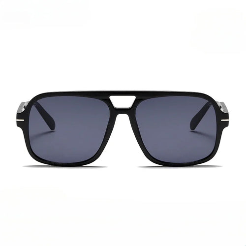 3507 Double Bridge Square Fashion Sunglasses - UV400 Vintage Pilot Style Shades, Retro Classic Sun Glasses for Men Women 411240
