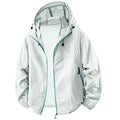 Summer Couple`s Hiking Jackets Men Fishing Cycling Hooded Gym Sports Running Coat Outdoor Sun-Protective Jacket Women Clothing