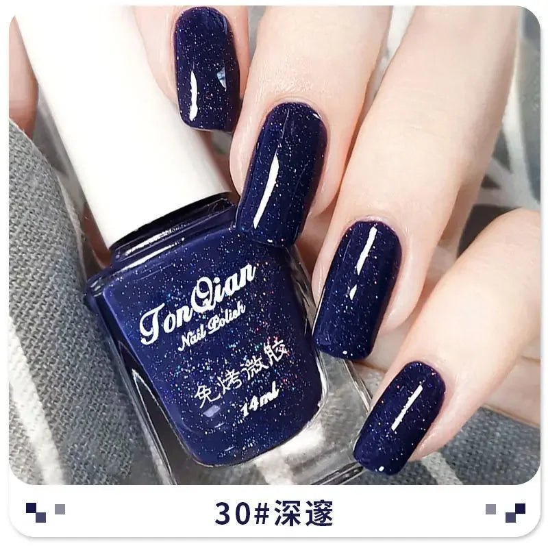 Nail Polish Female Lasting No Bake Can Not Peel Classic Show White Cherry Red Pearl White Transparent Nude Color