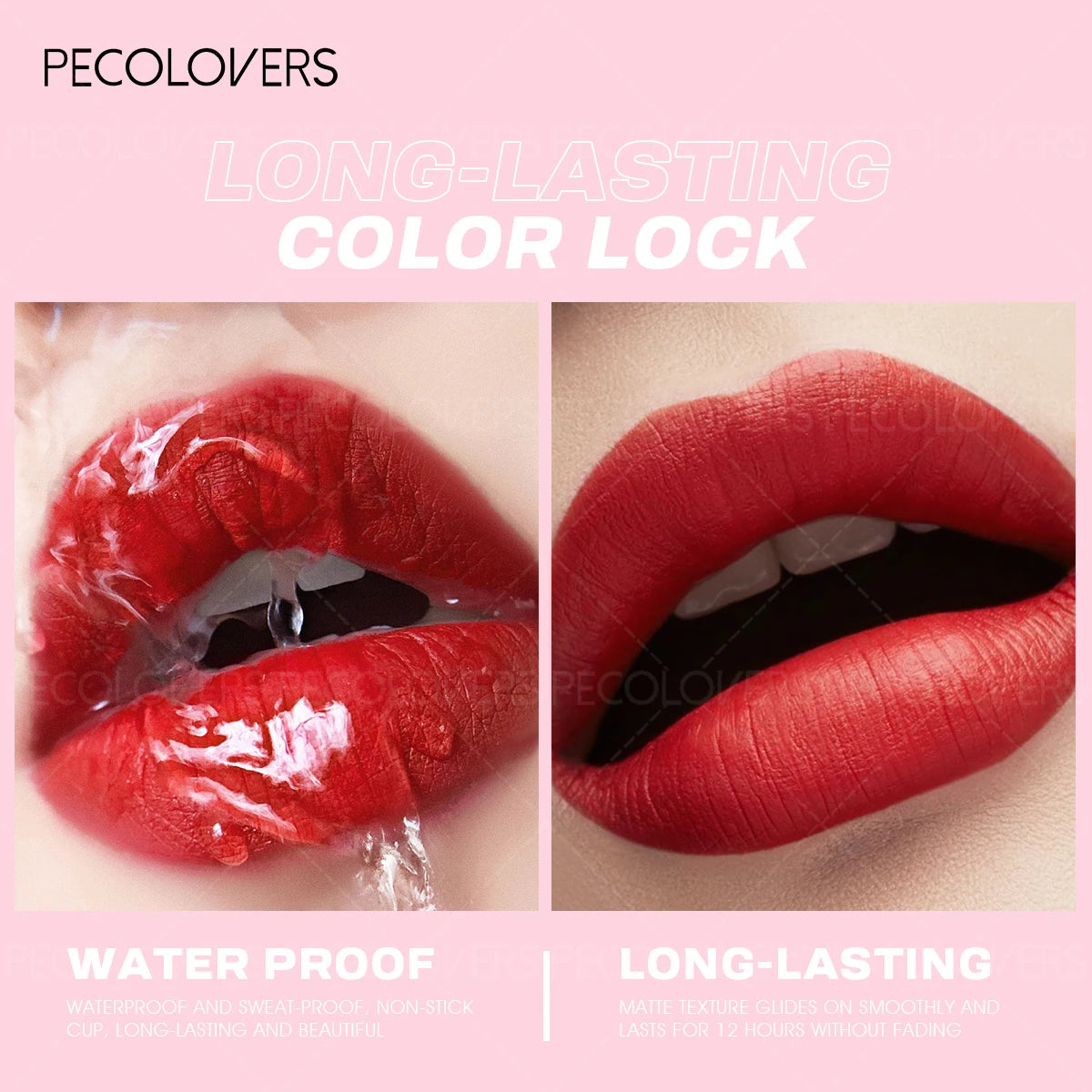 [1PC Matte Lipstick, Nude Natural] Waterproof & Sweatproof - Daily Makeup & Date Makeup, Perfect Valentine's Day Gift