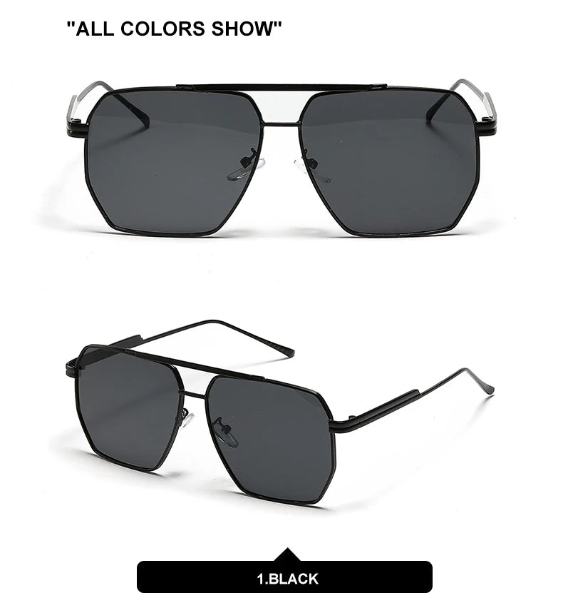 DDDLONG Retro Fashion Sunglasses Women Men Metal Sun Glasses Classic Vintage UV400 Outdoor D135