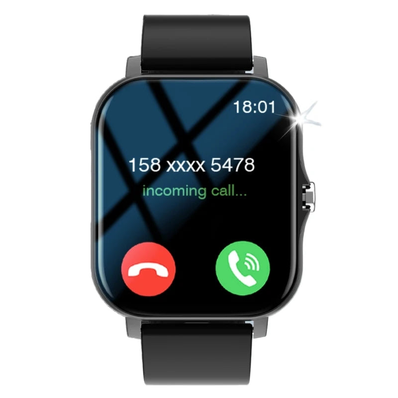 Touch Screen Smart Watch HD Display Bluetooth Call Message Alert Music Sports Smartwatch Men Gift Women Heart Rate Monitoring