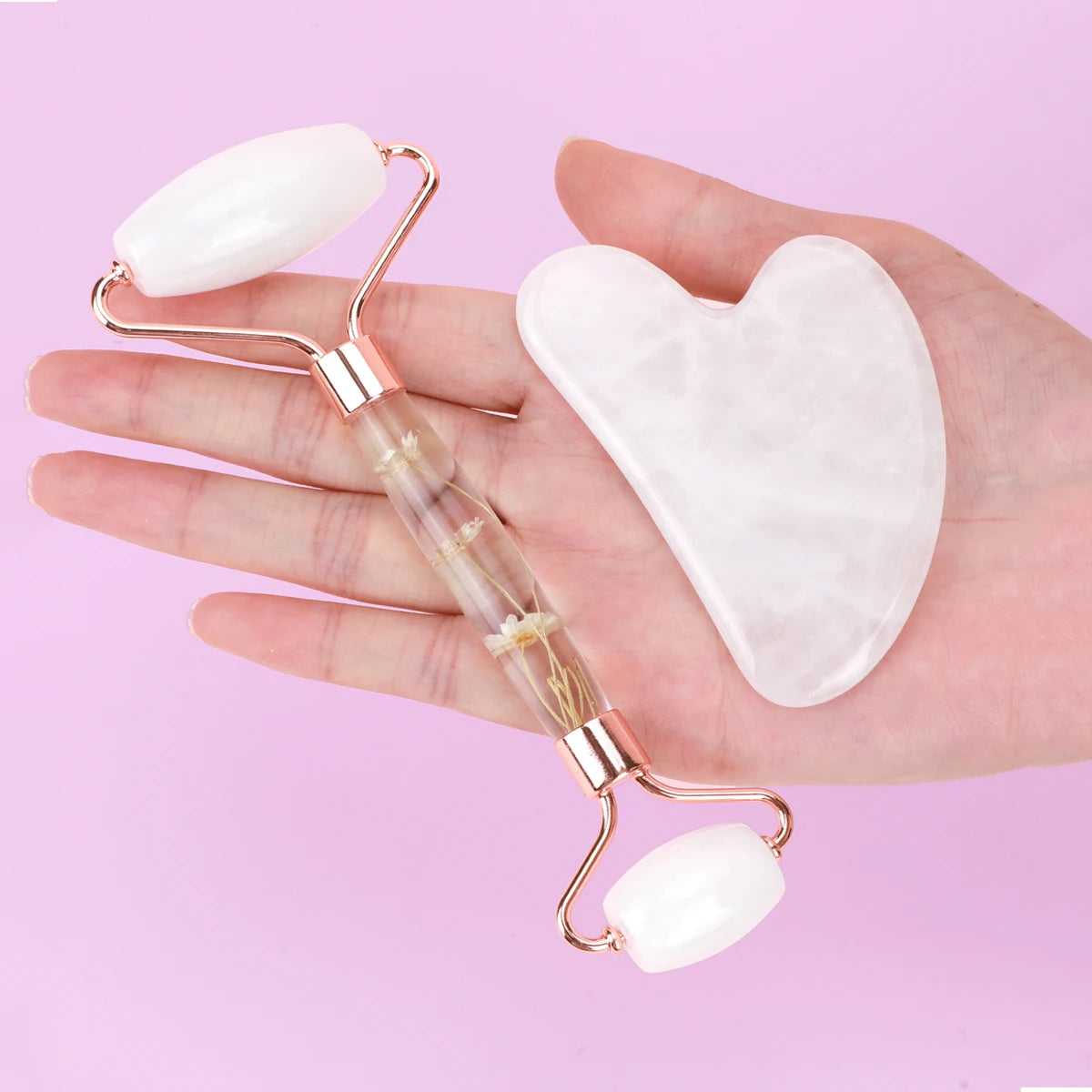 Gua Sha&Jade Roller Set Natural Jade Massager For Face Neck Body Care Beauty Health Skin Care Tools Facial Slim Lift Scraping
