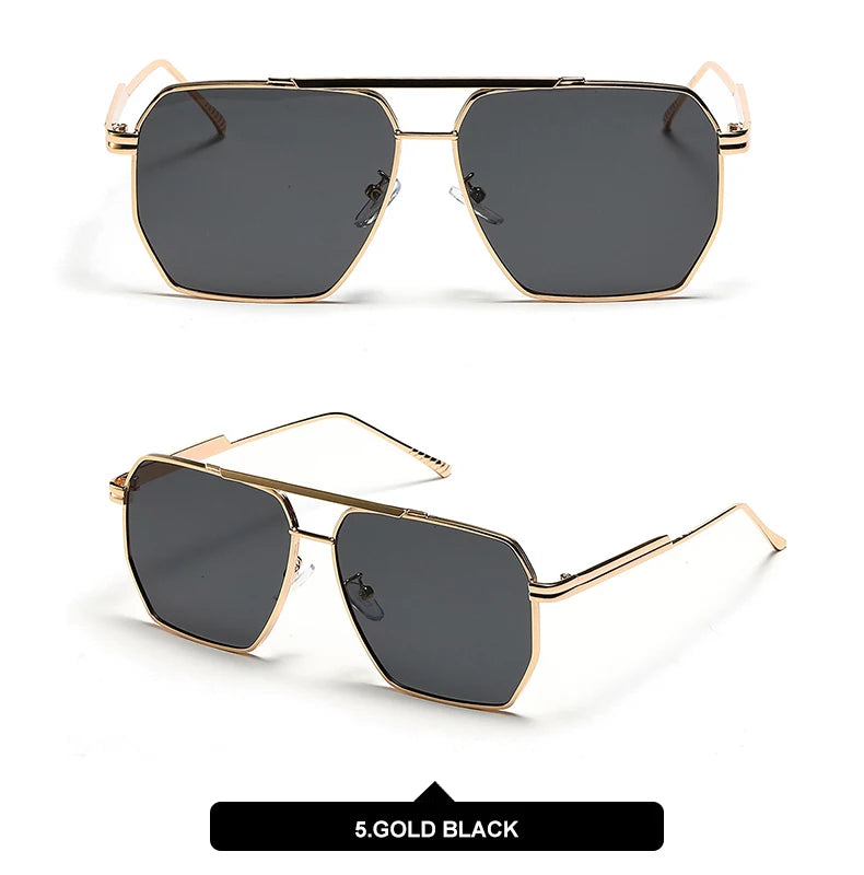 DDDLONG Retro Fashion Sunglasses Women Men Metal Sun Glasses Classic Vintage UV400 Outdoor D135