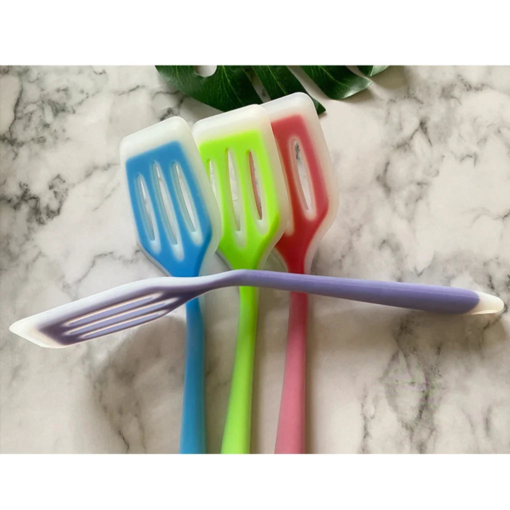 Color Silicone Kitchen Ware Non-stick Set Cooking Utensils Tools Egg Fish Frying Pan Scoop Fried Shovel Spatula Cooking Utensils