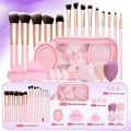 30 Professional Makeup Brush Sets, Including Makeup Brushes, Puff Cleaning Tools, Storage Bags, Portable, Christmas Gifts.