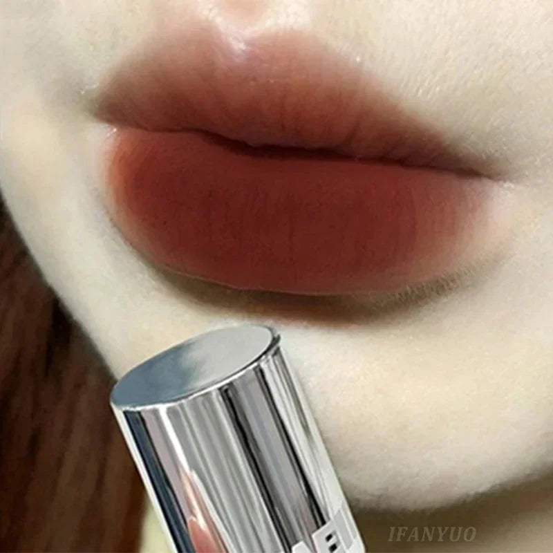 Matte Lipstick Punk Dark Red Lip Gloss Waterproof Lasting Smoky Nude Purple Matte Lipstick Natural Chocolates Lip Tint Makeup