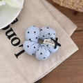 1PC　Cute Flower - Shaped Hair Scrunchies for Kids, Heart - Printed Elastic Hair Ties, Sweet Hair Accessories for Girls