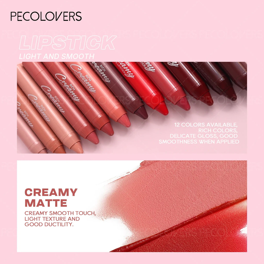 [1PC Matte Lipstick, Nude Natural] Waterproof & Sweatproof - Daily Makeup & Date Makeup, Perfect Valentine's Day Gift